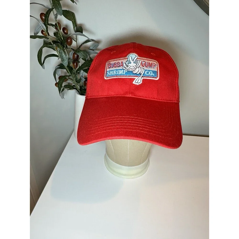 Bubba Gump Shrimp Co Hat Red Snapback Forrest Gump Movie Costume Cap